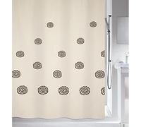 Spirella Rideau de Douche Anti-moisissure - Antibactérien - Lavable - Imperméable - Polyester et Coton - Rayures 180 x 200 cm