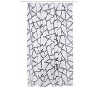 Spirella Rideau de Douche Bizarre Argent (Lifestyle) 180 x 200 cm, Polyester, Gris, 200x180 cm