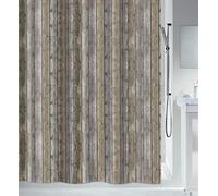 Spirella, Rideau de Douche en Polyester, Design Élégant et Pratique, Idéal pour Salle de Bain, Dimensions 120x200cm, Couleur Marron, Résistant à l'eau