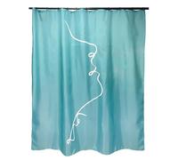 SPIRELLA - Rideau de Douche en Polyester Multicolor 180x200cm Design Jade Élégant et Pratique pour Votre Salle de Bain, Résistant à l'eau et Facile à Entretenir