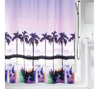 Spirella, Rideau de Douche Palm Beach Sunset, Design Tropical Élégant pour Salle de Bain, Résistant à l'eau, Facile à Installer, 180x200 cm, Multicolore, Polyester, 0,5x180x200 cm