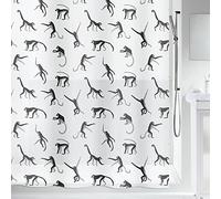 Spirella Rideau de Douche PEVA Monkey 180x200cm Noir