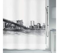 Spirella Rideau de Douche PEVA New Brook 180X200cm Noir