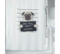 Spirella Rideau de douche Polyester BAD DOG 180x200cm Noir
