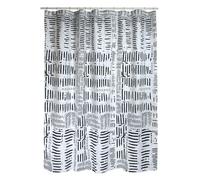 Spirella Rideau de Douche Polyester Connection 180x200cm Noir & Blanc