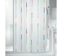 Spirella Rideau de douche Dario – Polyester, 8 œillets, imperméable – 180x200 cm, multicolore