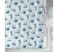 Spirella Rideau de Douche Polyester Deep Sea 180x200cm Bleu & Blanc