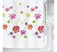 Spirella Rideau de Douche Polyester Flower Meadow 180x200cm Rouge