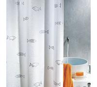 Rideau de douche - 240 x 180 cm - Argent - Polyester - Kos SPIRELLA