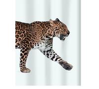 Spirella Rideau de Douche Polyester Leopard 180x200cm Beige & Noir