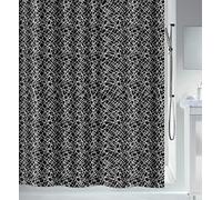 Spirella Rideau de Douche Polyester Lines 180x200cm Noir