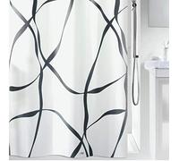 Spirella Rideau de Douche Polyester Ribbon 180x200cm Gris Pearl