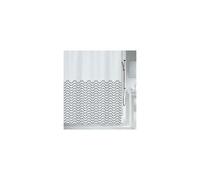Spirella Rideau de douche Polyester VAGUES 180x200cm Noir