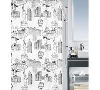Spirella Rideau de Douche Polyester Vegas 240x180cm Noir