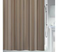 Spirella - Rideau de Douche Textile Giulio - Imperméable et Anti-Moisissure - 180 x 200 x 0,2 cm - Couleur Gris - Design Moderne - Tissu Polyester Durable