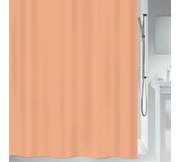 Spirella - Rideau de Douche Textile Primo - Imperméable et Anti-Moisissure - 180 x 200 x 0,2 cm - Couleur Pêche - Design Élégant - Tissu Polyester Lavable