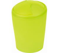Spirella Seau à cosmétique "Move" Poubelle à couvercle basculant | Plastique | 5 litres | Vert kiwi