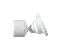 Spirella Wallquick Support pour tringle de rideau de douche Spirella Magic Pour mur incliné Plastique Blanc 20 mm 1 support