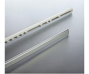 Spirella Surprise Tringle Extensible Ovale pour Rideau de Douche Rail caché Aluminium Chrome Longueur 75-125 cm/Épaisseur 40 x 17 mm