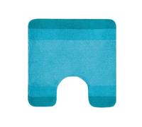 Spirella - Tapis Contour de WC ou Lavabo Polyester Balance - Antidérapant - 55 x 55 cm - Bleu Turquoise - Effet Relief - Lavable en Machine à 40°C - Confort et Adhérence