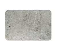 Tapis de bain antidérapant rectangulaire gris clair L.90 x l.60 cm Bree