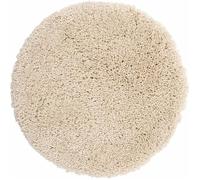 Spirella Tapis de bain rond Highland – microfibre antidérapant, séchage rapide – Ø60 cm Écru