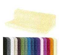 Spirella - Tapis de Bain Microfibre Highland - Antidérapant, Séchage Rapide et Lavable - 100% Polyester Doux et Durable - Jaune Clair - 55 x 65 cm