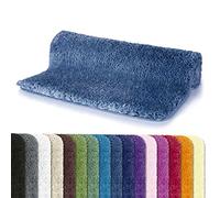 Spirella - Tapis de Bain Microfibre Highland - Antidérapant, Séchage Rapide et Lavable - 100% Polyester Doux et Durable - Bleu Ciel - 70 x 120 cm