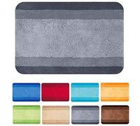 Spirella - Tapis de Bain Polyester Balance - Antidérapant - 55 x 65 cm - Gris - Lavable en Machine à 40°C - 90% Polyester, 10% Acrylique - Confort et Sécurité
