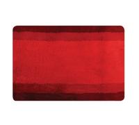Spirella - Tapis de Bain Polyester Balance - Antidérapant - 55 x 65 cm - Rouge - Lavable en Machine à 40°C - 90% Polyester, 10% Acrylique - Confort et Sécurité
