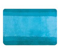 Spirella - Tapis de Bain Polyester Balance - Antidérapant - 60 x 90 cm - Bleu Turquoise - Lavable en Machine à 40°C - 90% Polyester - 10% Acrylique - Confort et Sécurité