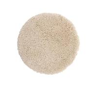 Spirella Tapis de bain rond Highland – microfibre antidérapant, séchage rapide – Ø60 cm Écru