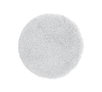 Spirella - Tapis de Bain Rond Microfibre Highland - Antidérapant, Séchage Rapide et Lavable - 100% Polyester Résistant et Durable - Blanc - Ø60 cm