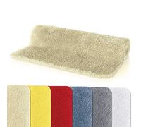 Spirella - Tapis de Salle de Bain Microfibre FINO, Antidérapant, Séchage Rapide, Poils Longs 25 mm, Lavable en Machine + Sèche-Linge - 50 x 80 cm - Beige