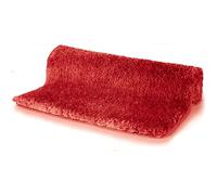 Spirella - Tapis de Salle de Bain Microfibre Highland, Dos Antidérapant, Séchage Rapide, Poils Longs 40mm, Lavable en Machine + Sèche-Linge - 55 x 65 cm - Blanc