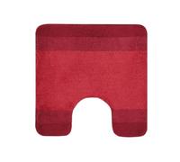 Spirella - Tapis de WC Polyester Balance - Antidérapant - 55 x 55 cm - Rouge - Lavable en Machine à 40°C - 90% Polyester, 10% Acrylique - Confort et Sécurité