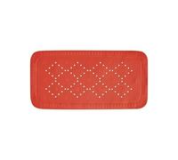Spirella - Tapis Fond de Baignoire en Mousse PVC Alaska - Tapis de Bain Antidérapant avec Ventouses + Trous de Drainage Anti Moisissure - 91 x 36 cm - Rouge