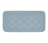 Spirella - Tapis Fond de Baignoire Mousse PVC Alaska - Tapis de Bain Antidérapant, Ventouses + Trous de Drainage Anti Moisissure - 71 x 36 cm - Gris Clair