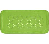 Spirella - Tapis Fond de Baignoire Mousse PVC Alaska - Tapis de Bain Antidérapant Ventouses + Trous de Drainage Anti Moisissure - Kiwi - 71 X 36 cm