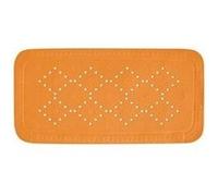 tapis fond de baignoire pvc alaska 91x36cm orange
