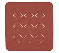 Spirella Tapis de Douche antibactérien antidérapant avec ventouses - Alaska Terracotta Rouge - env. 55 x 55 cm