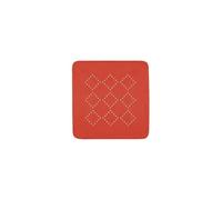 Spirella - Tapis Fond de Douche en Mousse PVC Alaska - Tapis de Bain Antidérapant avec Ventouses + Trous de Drainage Anti Moisissure - 55 x 55 cm - Rouge