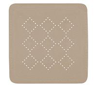 Spirella - Tapis Fond de Douche en Mousse PVC Alaska - Tapis de Bain Antidérapant avec Ventouses + Trous de Drainage Anti Moisissure - 55 x 55 cm - Taupe