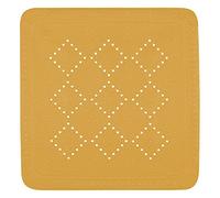 Spirella - Tapis Fond de Douche en Mousse PVC Alaska - Tapis de Bain Antidérapant avec Ventouses + Trous de Drainage Anti Moisissure - 55 x 55 cm - Orange