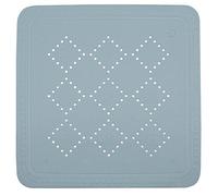 Spirella - Tapis Fond de Douche en Mousse PVC Alaska - Tapis de Bain Antidérapant avec Ventouses + Trous de Drainage Anti Moisissure - 55 x 55 cm - Gris Clair