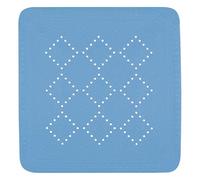 Spirella – Tapis fond de douche Alaska antidérapant, ventouses, drainage 55 x 55 cm Bleu Bermuda