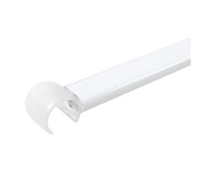 Spirella, Tringle Universelle en Aluminium pour Rideau de Douche, Fixations Plafond, Configurations Multiples, Design Élégant, Idéale pour Salle de Bain, 60 cm, Blanc
