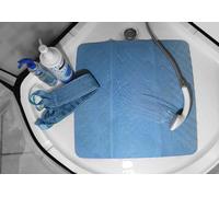 Spirella Trix Eco Tapis de Douche Acqua Bleu 55x55cm. 100% Natur-Kautschuk