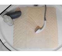 Spirella Trix Eco Tapis de Douche Natura Beige 55x55cm. 100% Natur-Kautschuk
