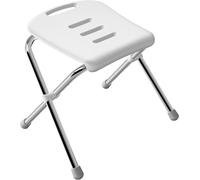 Spirella Vivawell tabouret de douche tabouret de bain siège de douche rabattable avec pieds antidérapants acier inoxydable